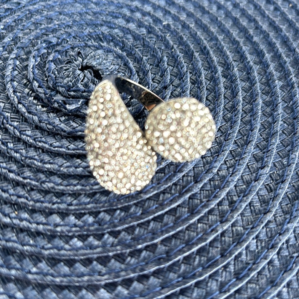 Silver  cocktail ring